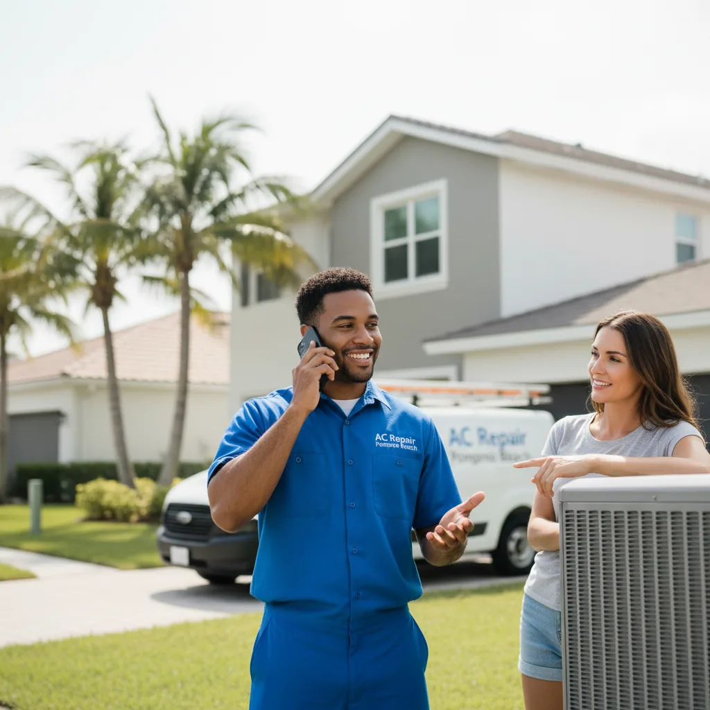 AC Repair Pompano Beach customer support in Parris Island